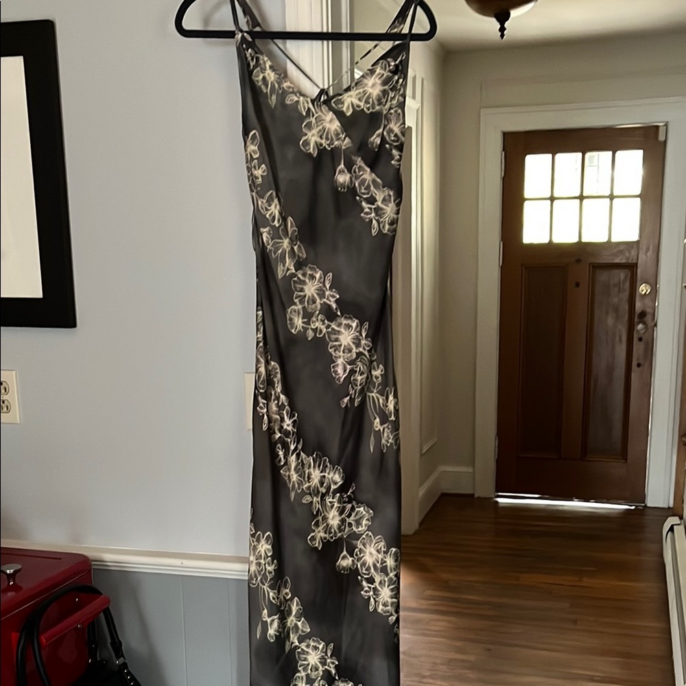 Free people intimately Elegant Floral Black and White Dress